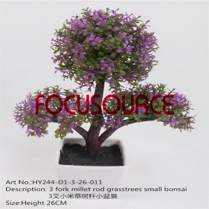 Изкуствен Малък Bonsai Tree-HY244-D1-3-26-011