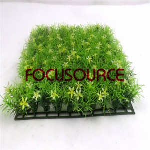 Artificial Grass Carpet -HY0948S 25X25CM GN001 na maua ya njano