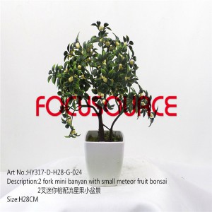 Hazo madinika artifisialy Bonsai-HY317-D-H28-G-024