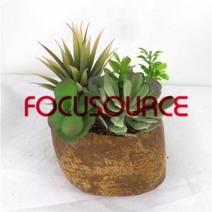 Artificial Succulent Plants Bonsai-SM007K-O-013