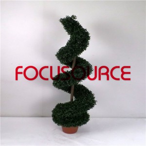 ሰራሽ Spiral Boxwood ዛፍ-HY216-J3-H120-015