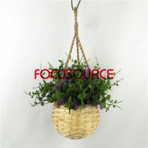 Sztuczna Hanging Basket roślin-HY228-H-18-H-038 PU3