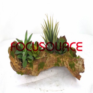 Artificial Succulent Plants Bonsai-SM025KM-O-050