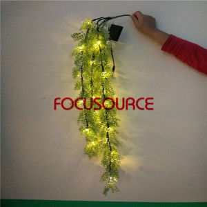 Artificial LED Hanging Leaf For Wall Decor-HY223-L5-H112-022