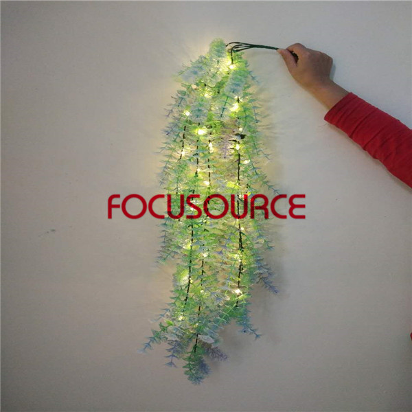 Chinese Professional Artificial Christmas Wreath -
Artificial LED Hanging Leaf For Wall Decor-HY229-L5-H112-019 – Focusource detail pictures