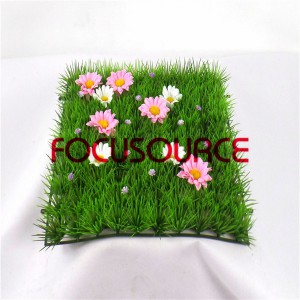 Artificial Grass Turf -HY124  100 heads with flower