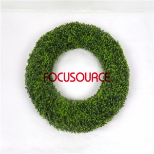 Artificial Grass Wreaths-HY08102-B-56-093