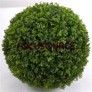 Kënschtlech Topiary Boxwood Grass Bal-HY0811-GN001