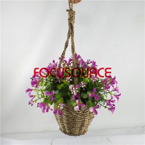 Künstliche Hanging Basket Plant-HY143-H-19-HG-040 RD8