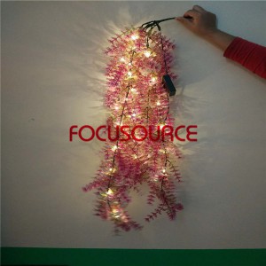 Artificial LED Hanging Leaf For Wall Decor-HY229-L5-H112-018