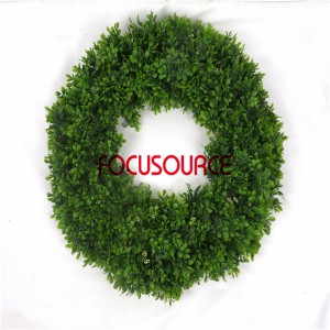 Artificial Grass Wreaths-HY237-B-Φ63-G-094