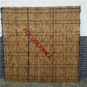 Carbonized Reed Fence