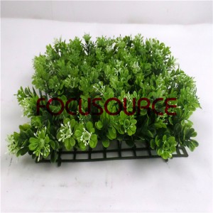 ຫທຽມ Turf, HY0948S-324FL 5 layer milan ກັບດອກໄມ້ 25X25CM GN001-WH