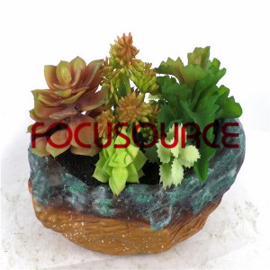 Artificials Plantes suculentes Bonsai-SM004K-O-007