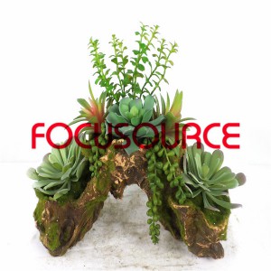 Artificial Succulent Plants Bonsai-SM006KM-O-012