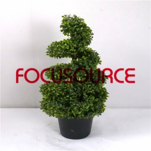 Artificial Boxwood Topiary Árvore espiral -HY08103-J3-H74-021