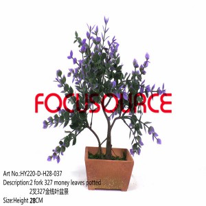 Artificielle Petit Bonsai-HY220-D-H28-037