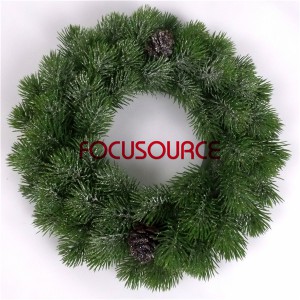 Artificial Grass Wreaths-HY159-34cm