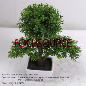 High Quality for Perforated Steel Strip -
 Artificial Small Bonsai Tree-HY244-D1-3-26-009 – Focusource