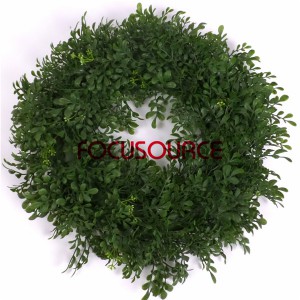 Artificial Grass Wreaths-HY237-46cm