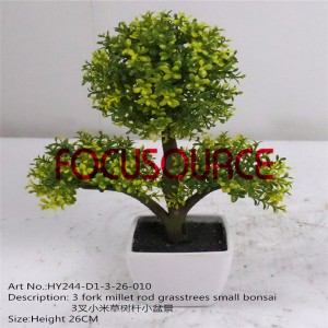 Изкуствен Малък Bonsai Tree-HY244-D1-3-26-010