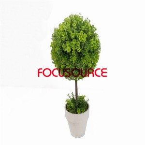 Artificial Grass Ball Bonsai-H50cm26cm Mini ginkgo Bonsai