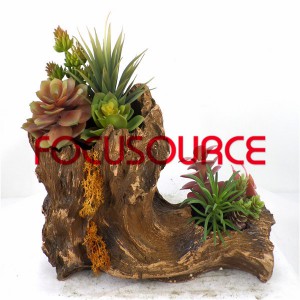 Artificial Succulent Plants Bonsai-SM010K-O-019