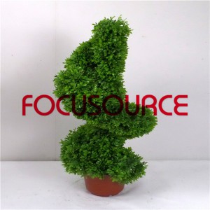 ሰራሽ Boxwood Topiary ሣር ግንብ-HY181-J3-H80-002