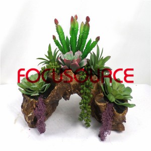 Artificial Succulent Plants Bonsai-SM006K-O-053