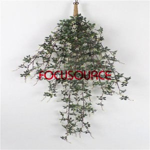 Artificial Hanging Leaf For Wall Decor-HY317-L-H90-H-096