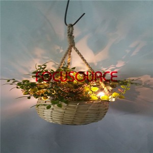 China Cheap price Cheap Chinese Furniture -
 Artificial Hanging Basket Plant With LED Lighting – Focusource