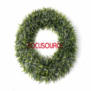 Artificial Grass Wreaths-HY192-B-Φ60-F-087