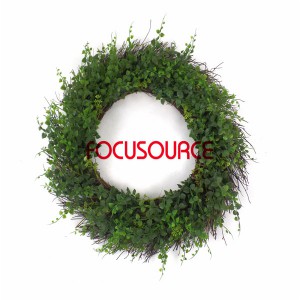 Artificial Grass Wreaths-HY228-B-Φ54-ZM-078