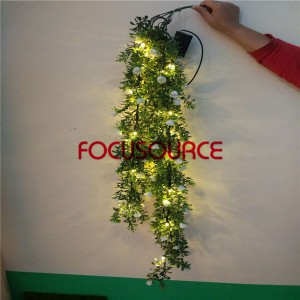 Maiketsetso LED Hanging Leaf Ka Wall Khabisitsoeng Hantle Toropong ea HY231-L5-H112-026-H