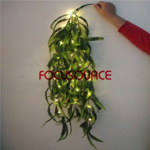 Artificial LED Hanging Leaf For Wall Decor-HY257-L5-H110-036