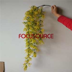 Artificial Hanging Leaf For Wall Decor-HY205-L5-H100-108