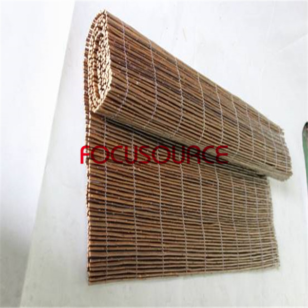 China Supplier Rubber Wood Furniture Willow Fence With Half Knot