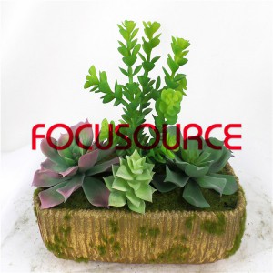 Artificial Succulent Plants Bonsai-SM019KM-O-038