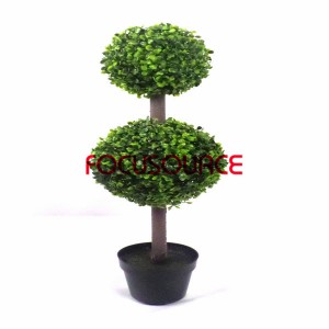 Yapay Çim Topu Bonsai-H70CM 3 Katmanlar Milan Çift Topu Bonsai 18 + 22cm