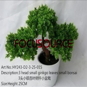 OEM China Interior Wall Stone Decoration -
 Artificial Small Bonsai Tree-HY243-D2-3-25-015 – Focusource