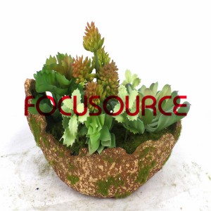 Factory wholesale Bed Sheet -
 Artificial Succulent Plants Bonsai-SM017KM-O-034 – Focusource
