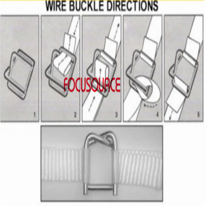 Steel wire buckle