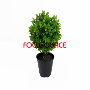Artificial Grass Ball Bonsai-H24cm14cm 4 layer kamuning ball potted